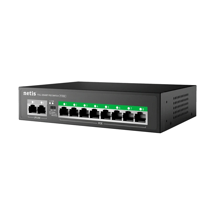 Netis P110GC 10-Port Unmanaged Standard POE Switch