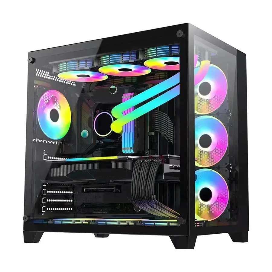 PC Power ICEBERG Mid Tower Black ATX Gaming Desktop Casing